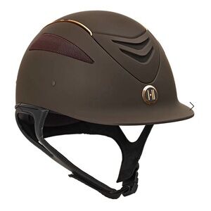 Onek Riding Helmet with Gold Accents